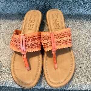 Italian Tuscany Women's Orange Sandals